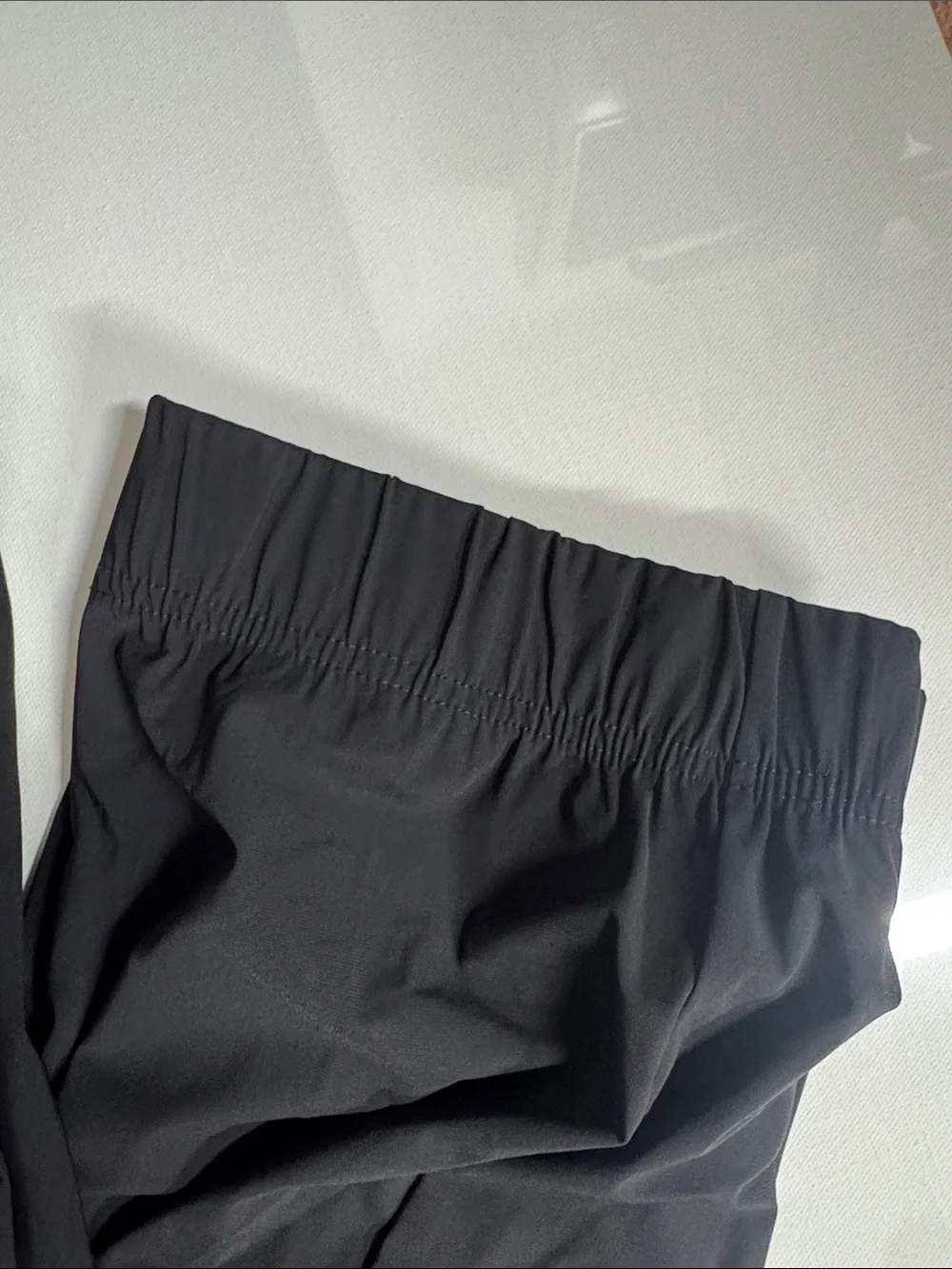 Black Joggers Cargo Pants Mens 3X Tall Black Zip Pocket 3XLT
